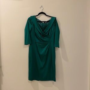 Tahari Emerald Green Cocktail Dress